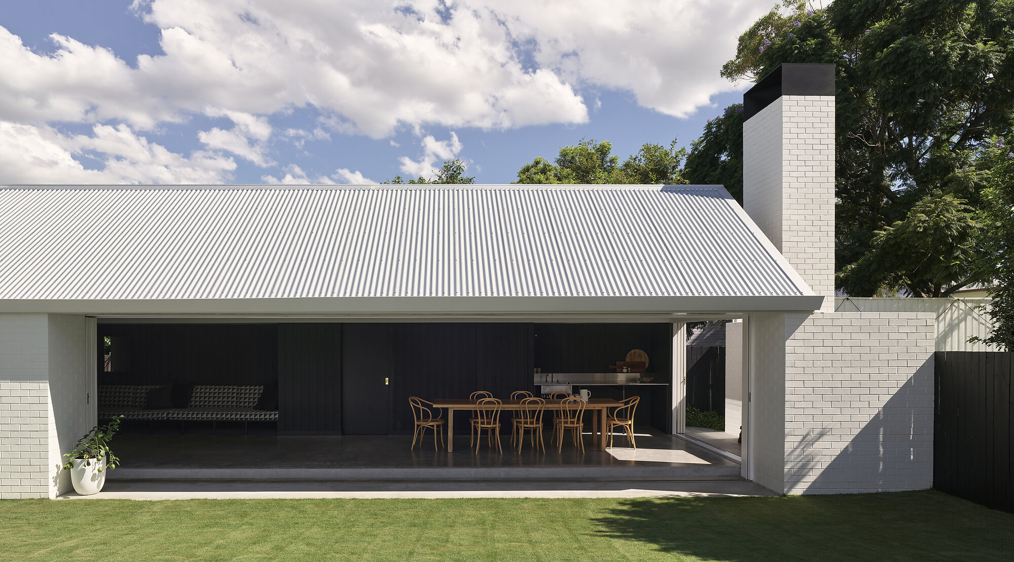 Interior photograph of Clayfield House by Toby Scott